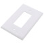 1-Gang Electrical Oversized Wall Plate, Decora (White)