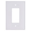 1-Gang Electrical Oversized Wall Plate, Decora (White)