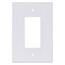 1-Gang Electrical Oversized Wall Plate, Decora (White)