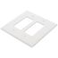 2-Gang Electrical Oversized Wall Plate, Decora (White)