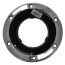 Flush to Floor Open Closet Flange w/ Stainless Steel Swivel Ring (3" Hub/4" Inside)