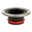 Push-Tite Flush to Floor Closet Flange w/ Stainless Steel Swivel Ring (4" Inside)