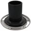 ABS Open Closet Flange w/ Stainless Steel Swivel Ring & 4" Tailpiece (3" Inside)