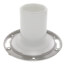 3" Inside Open Flange w/ Stainless Steel Swivel Ring, 4" Long Outlet