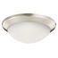 Ceiling Space 14" 1 Light Flush Mount w/ Satin Etched Cased Opal (Brushed Nickel)