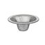 2-1/4" Lavatory Mesh Sink Strainer (Stainless Steel)