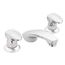 M-PRESS 2 Handle Metering Lavatory Faucet, 0.5 GPM, 8889 (Chrome)