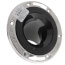 DropKick Flush to Floor Offset Closet Flange w/ Stainless Steel Swivel Ring (3" Spigot)