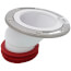 4" Inside Push Tite Offset Closet Flange w/ Stainless Steel Ring, Full Flush 1-1/2" Offset