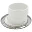 3" Hub / 4" Inside Full Flush, 1-1/2" Offset Closet Flange