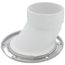 3" Hub / 4" Inside Full Flush, 1-1/2" Offset Closet Flange with TKO Knockout