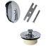 Universal Lift & Turn Tub Drain Trim Kit w/ Overflow (Chrome)