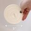 5" Flat Suction Sink Stopper (White)