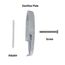 Bathtub Overflow Plate w/ Screw for 1-Hole Drains