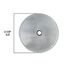 Bathtub Overflow Plate w/ Screw for 1-Hole Drains