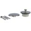 Universal Lift & Turn Tub Drain Trim Kit w/ Overflow (Brushed Nickel)
