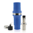 Rhino-Hide Single Pole Male Connector (Contact, Insulator, & Dust Cap), Crimped, 535 MCM Cable, 1000V 898A Max (Blue)