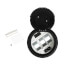 8" Evolution Surface Style Poke-Thru Device, Pre-Wired Assembly w/ Marking (Black)