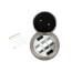 8" Evolution Surface Style Poke-Thru Device, Pre-Wired Assembly (Satin Nickel)