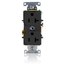 20A Duplex Receptacle/outlet, Self-grounding, Back/Side Wire (Black)