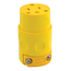 20A, 125V NEMA 5-20r, 2p, 3w, Connector, Straight Blade, Commercial Grade, Grounding (Yellow)