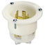 20A, 480V 3-Phase, NEMA L16-20P, 3P, 4W, Flanged Inlet Locking Receptacle, Grounding (White)