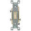 15A 3-way Toggle Co/alr Switch, Grounding (Ivory)