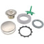 Innovator 901 Schedule 40 PVC Bath Waste Half Kit with Foot Push Pull Bathtub Stopper (Brushed Nickel)