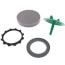 Innovator 901 Schedule 40 PVC Bath Waste Half Kit with Foot Push Pull Bathtub Stopper (Chrome Plated)