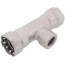 1-1/2" x 1-1/2" x 1" Press x Female MegaPress 316 Stainless Steel Tee (P x P x F)