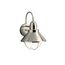 Seaside 14.25" 1 Light Outdoor Wall Light w/ Glass Globe (Brushed Nickel)