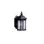 Kirkwood 13" 1 Light Outdoor Wall Light w/ Clear Seeded Glass (Black)