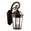 Courtyard 26.5" 3 Light Outdoor Wall Light w/ Clear Seeded Glass in Rubbed Bronze