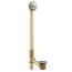 Brass Tub Drain w/ Trip Lever for 24" Whirlpool Tubs (Brushed Nickel)