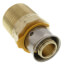 1/2" PEX Press x 1/2" Male Adapter w/ Attached Sleeve (Zero Lead Bronze)