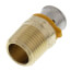 1/2" PEX Press x 1/2" Male Adapter w/ Attached Sleeve (Zero Lead Bronze)