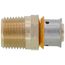 1/2" PEX Press x 1/2" Male Adapter w/ Attached Sleeve (Zero Lead Bronze)