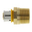 1/2" PEX Press x 3/4" Male Adapter w/ Attached Sleeve (Zero Lead Bronze)