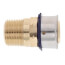 3/4" PEX Press x 1/2" Male Adapter w/ Attached Sleeve (Zero Lead Bronze)