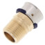 3/4" PEX Press x 1/2" Male Adapter w/ Attached Sleeve (Zero Lead Bronze)