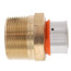 1" PEX Press x 1-1/4" Male Adapter w/ Attached Sleeve (Zero Lead Bronze)