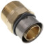 1-1/2" PEX Press x 1-1/2" Male Adapter w/ Attached Sleeve (Zero Lead Bronze)