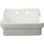 30" x 22" Vitreous China 2-Hole 1-Bowl Country Kitchen Sink (White)