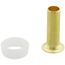 3/8" Derlin Compression Ferrule w/ Brass Insert, Lead Free (2 Pack)