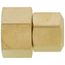 3/8" Female Comp x 1/4" OD Comp Brass Compression Connector, Lead Free