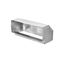 3.25" x 10" Rectangular Galvanized Duct Elbow, 90E3.25X10