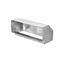 3.25" x 10" Rectangular Galvanized Duct Elbow, 90E3.25X10