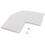 E-FLEX GUARD 90-Degree White Line Set Insulation Elbow for 3/4" and 7/8" Tubing w/ 1" Wall Insulation