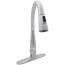 Essa Single Handle Pull-Down Kitchen Faucet (Chrome, DST)