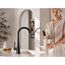 Kurv 1 Handle Pulldown Kitchen Faucet, 1.5 GPM, 9126EVBL (Matte Black)